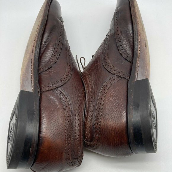 Florsheim Mens Wingtip Oxford Brogue Lace Up Shoes main image 7